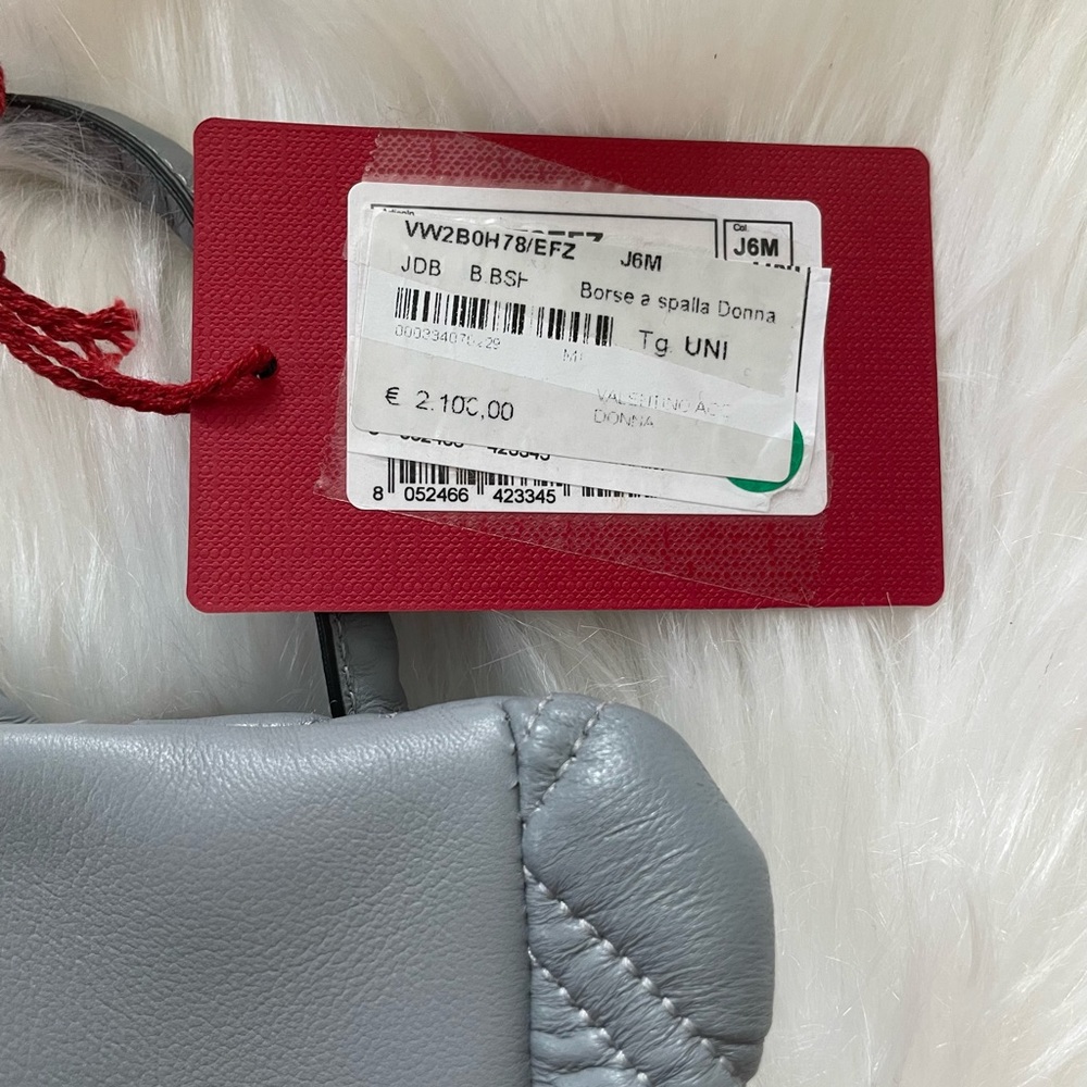 Valentino Grey Medium Nappa SpikeMe Shoulder Bag. - Picture 8 of 13
